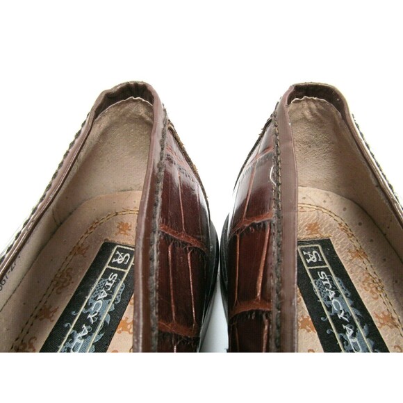 Stacy Adams Genuine Snake Brown Leather Tassel Loafers Mens Size US 8 M - Picture 8 of 12